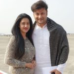 Barsha Priyadarshini with husband Anubhav Mohanty