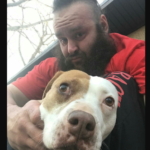 Braun Stroman and his pet dog image.