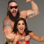 Braun Strowman with his girlfriend Raquel Gonzalez