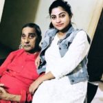 Jhilik Bhattacharjee with her father Mritinjay Bhattacharjee