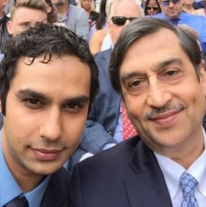 Kunal Nayyar with father Rakesh Nayyar