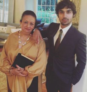 Kunal Nayyar with mother Heita Nayyar