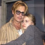 Lily-Rose Depp with father Johnny Depp