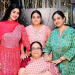 Varsha Priyadarshini with her mother and sisters