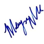 Meagan Good signature