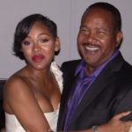Meagan Good with father Leon Good