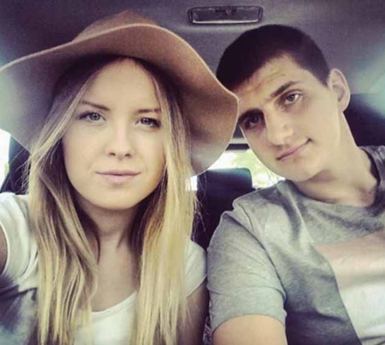 Nikola Jokic with girlfriend Natalija Macesic