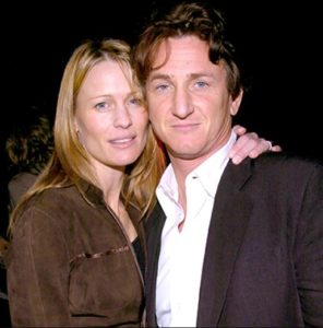 Robin Wright with former husband Sean Penn image