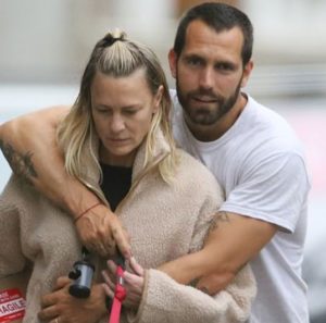 Robin Wright with husband Clement Giraudet image