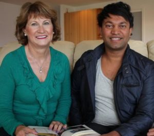 Saroo Brierley with mother Sue Brierley | Celebrities InfoSeeMedia