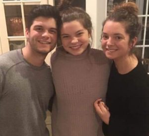 Andrew Benintendi with sisters