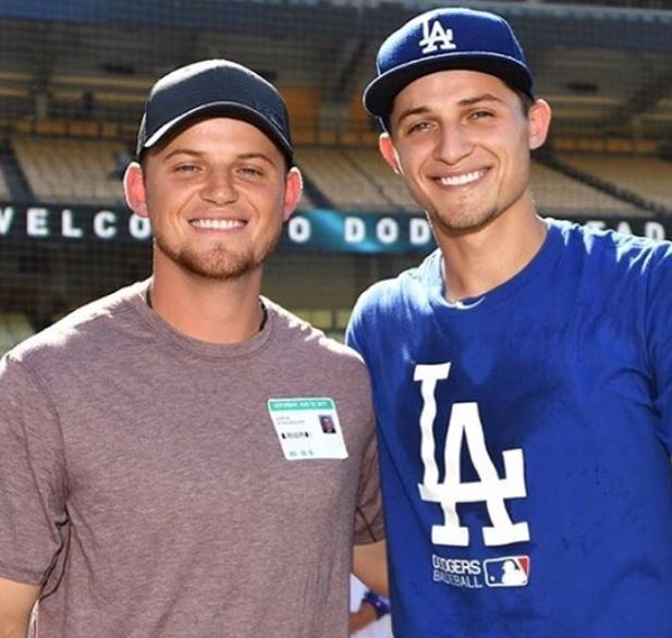 Corey Seager with brother Justin Seager