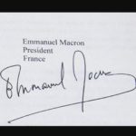 Emmanuel Macron signature