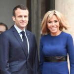 Emmanuel Macron with wife Brigitte Trogneux