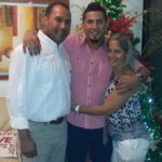 Gleyber Torres with his parents
