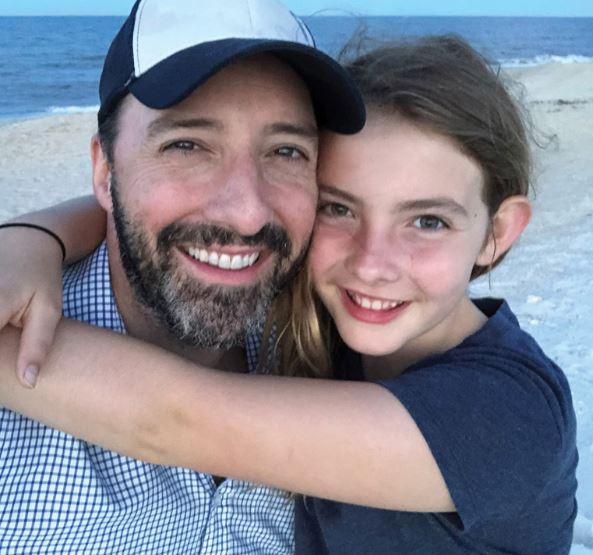 Tony Hale with daughter Loy Ann Hale