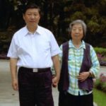 Xi Jinping with mother Qi Xin