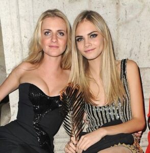 Cara Delevingne with sister Chloe Delevingne