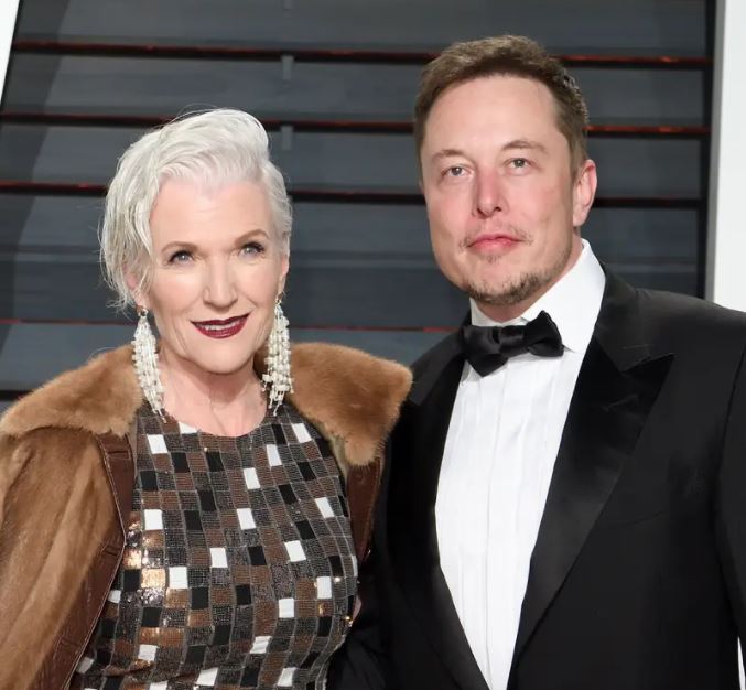 Elon Musk with mother Maye Musk