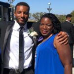 Norman Powell with mother Sharon Powell