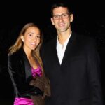 Novak Djokovic with wife Jelena Ristic image