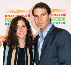 Rafael Nadal with wife Maria Francisca Perello image