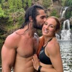 Seth Rollins with girlfriend Becky Lynch
