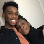 Shai Gilgeous-Alexander with mother Charmaine Gilgeous