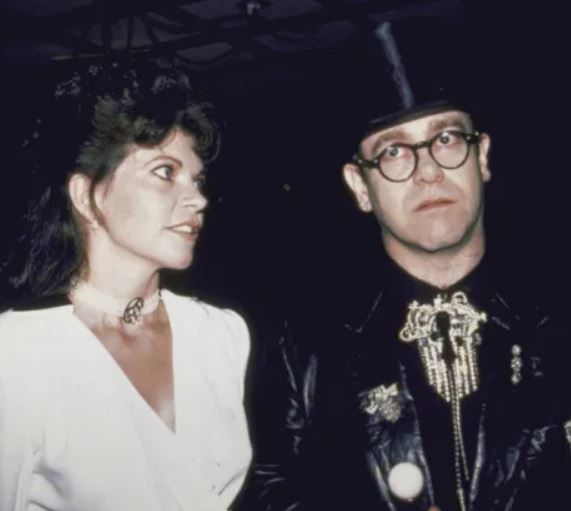 Elton John with ex-wife Renate Blauel image