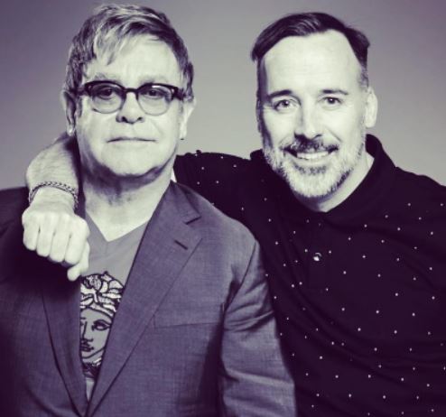Elton John with spouse David Furnish
