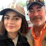 Lucy Hale with her father Preston Hale