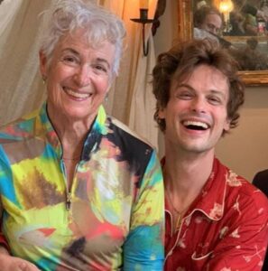 Matthew Gray Gubler with mother Marilyn Gubler