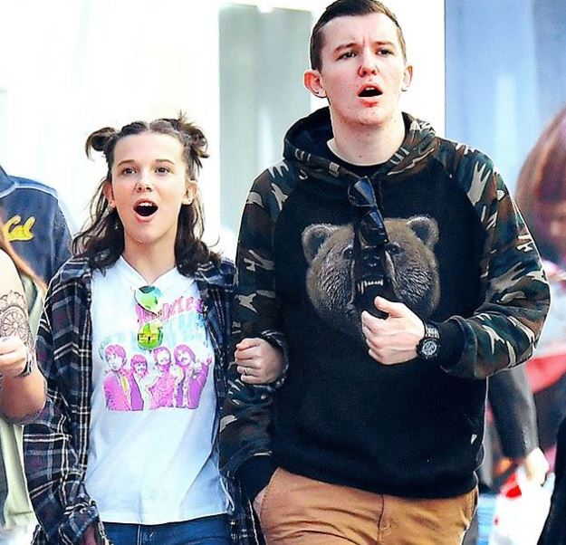 Millie Bobby Brown with brother Charlie Brown