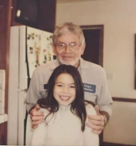 Miranda Cosgrove with her grandfather image