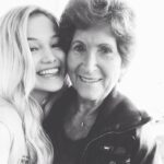 Olivia Holt with her grandmother