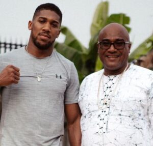 Anthony Joshua with father Robert Joshua