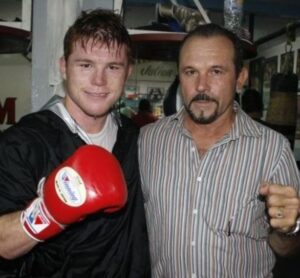 Canelo Alvarez with father Santos Álvarez