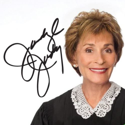 Judy Sheindlin signature.