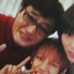 Kim Tae-Hyung with father Kim Jeong Gyu