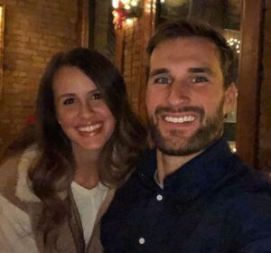 Kirk Cousins with wife Julie Hampton Cousins | Celebrities InfoSeeMedia