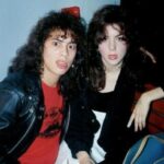 Kirk Hammett with ex-wife Rebecca Hammett