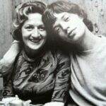 Mick Jagger with his mother