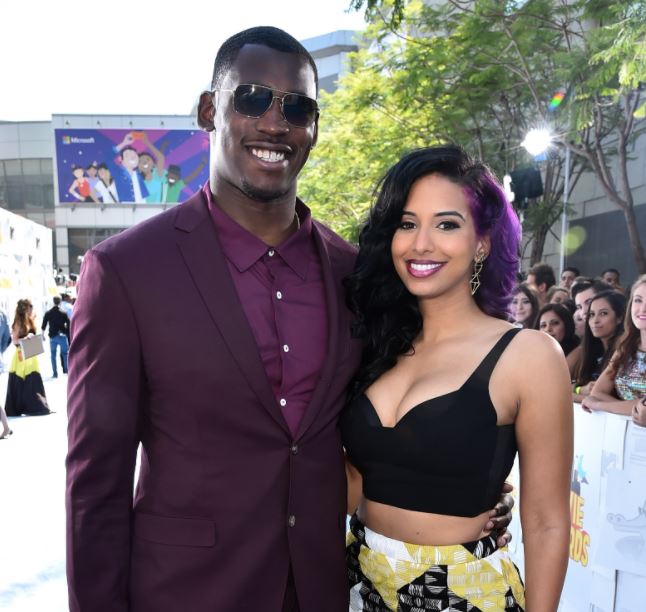 Aldon Smith with ex-girlfriend Nessa Diab | Celebrities ...