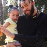 JaVale McGee with daughter Genevieve Grey McGee