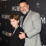 Russell Crowe with son Tennyson Spencer Crowe