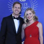 Sebastian Vettel with wife Hanna Prater