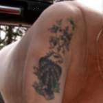 Biden's right arm tattoo image.