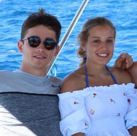 Charles Leclerc with ex-girlfriend Giada Gianni