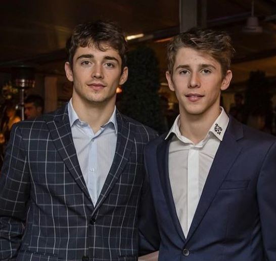 Charles Leclerc with his brother Arther Leclerc