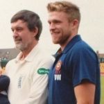 David Willey with his father Peter Willey